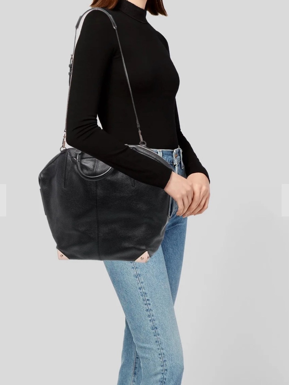 Alexander Wang Pebbled Leather Rose Gold Authentic Satchel